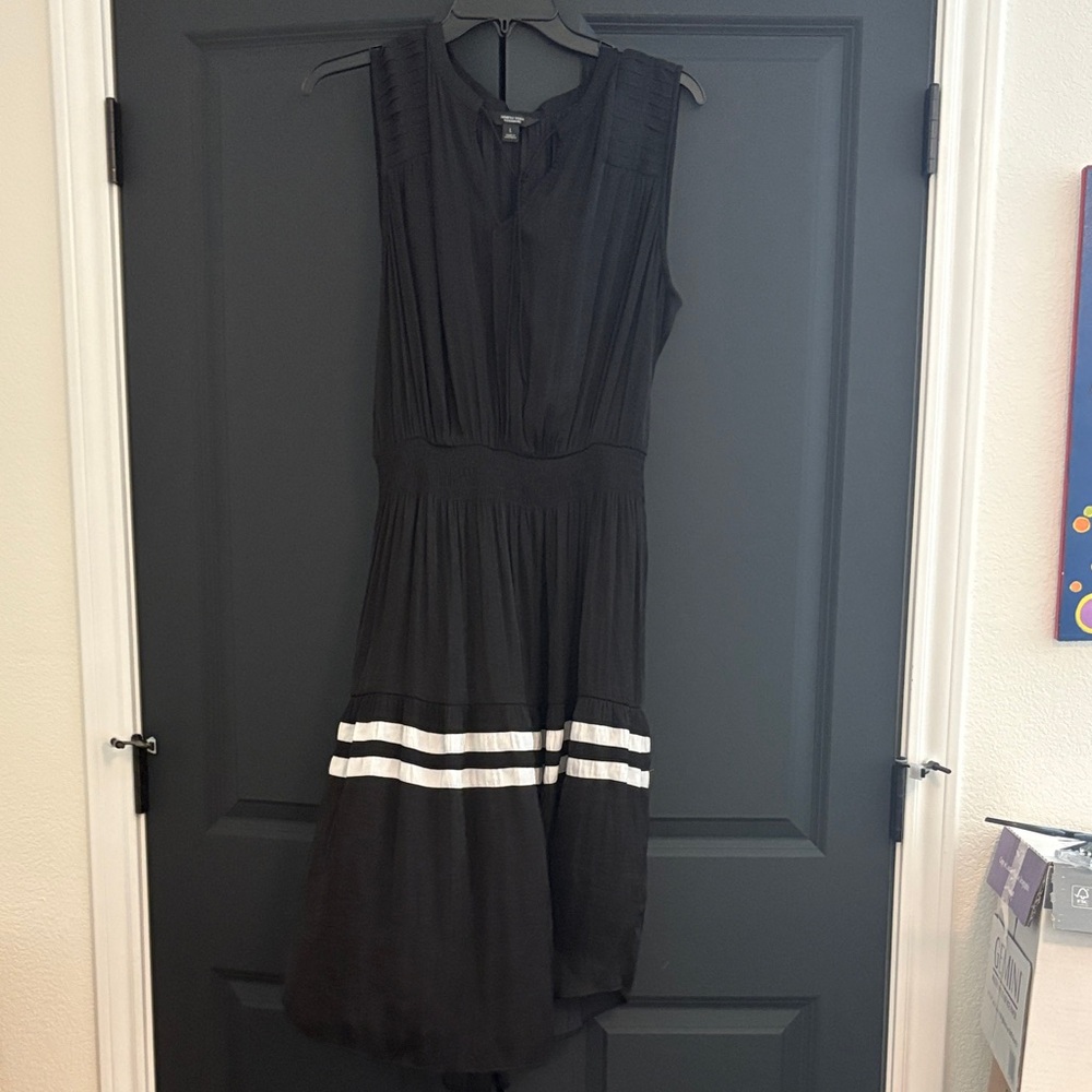 Simply Vera Black Dress with White Detailing